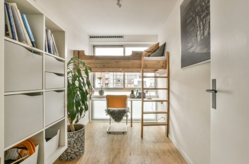 lit superposé avec bureau
